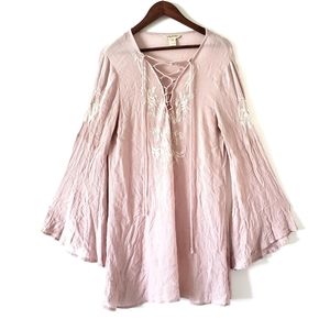 Lucy and Coco Oversize Women's Bell Sleeve Blouse